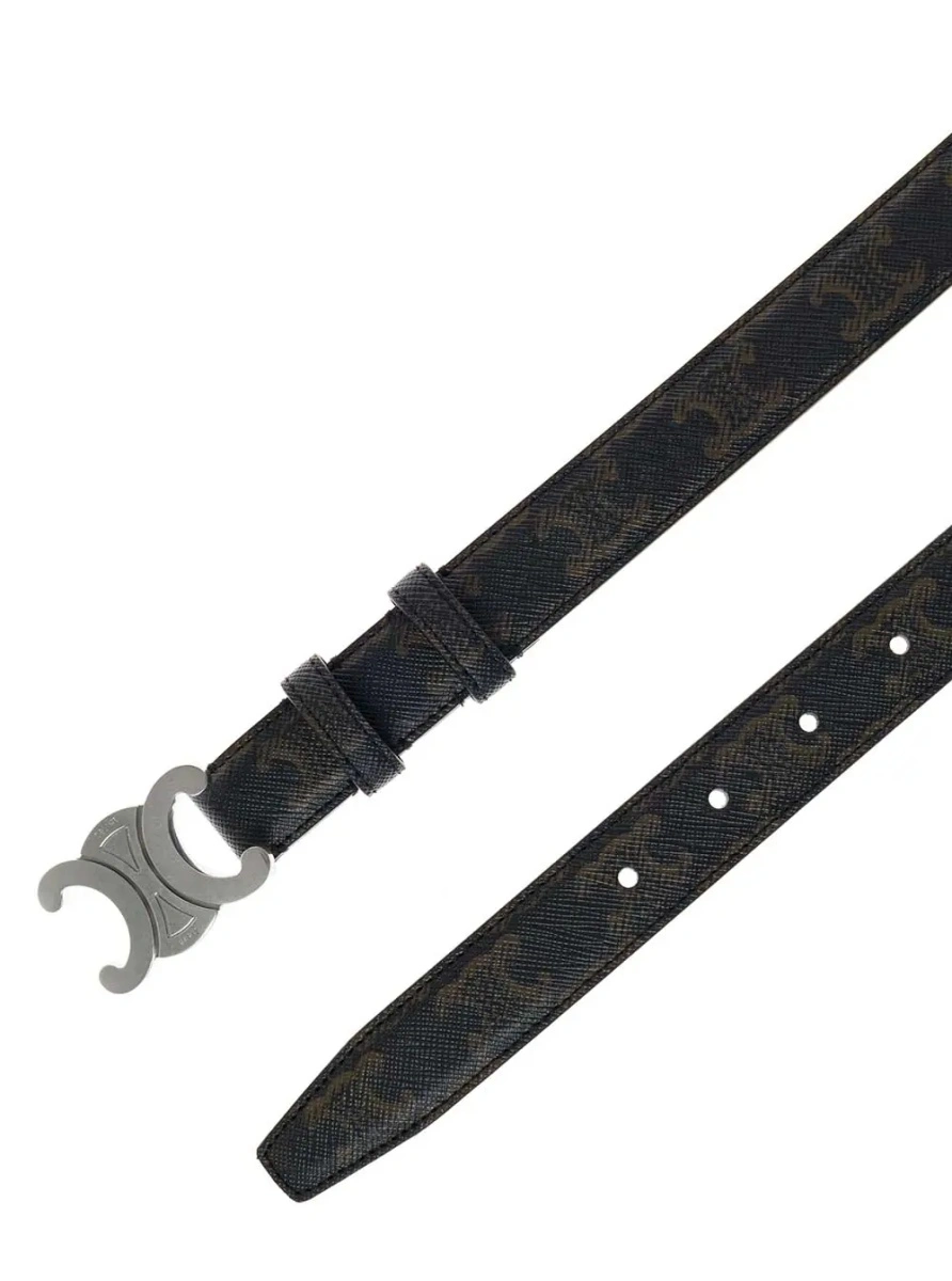 Curea Medium Triomphe Leather Belt Men Céline - Img 2
