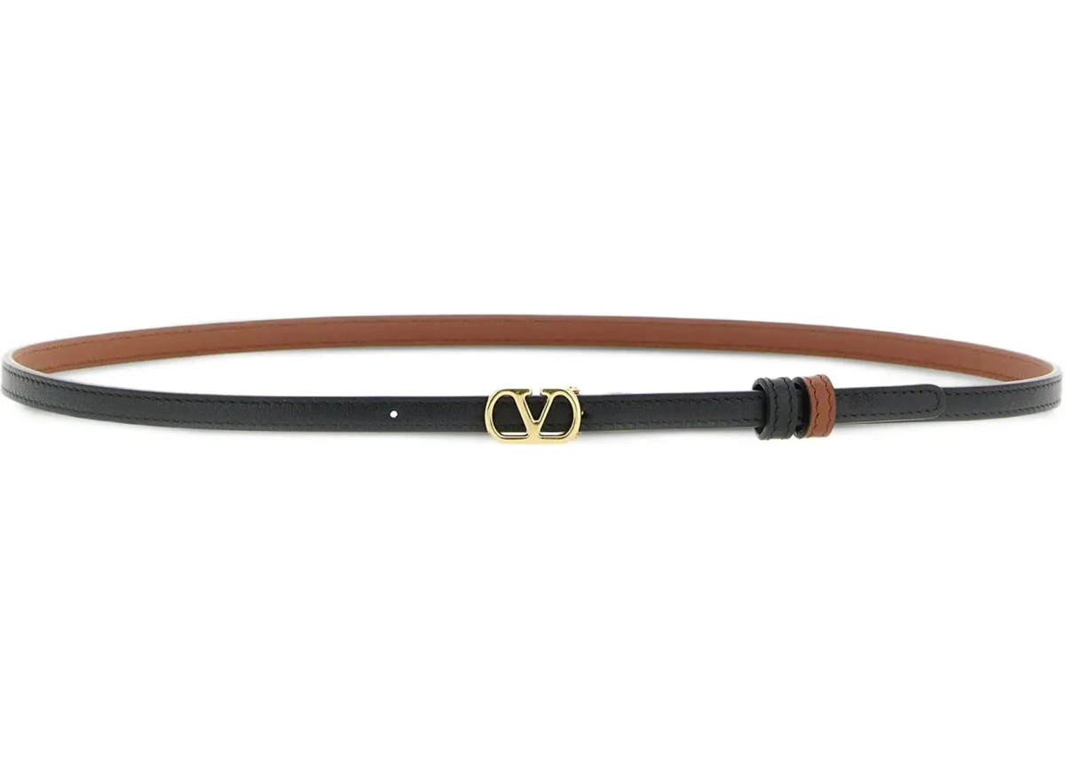 Curea Reversible VLogo Signature glossy calfskin Belt - Img 5