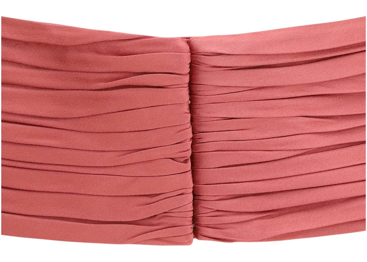Curea Satin pleated Waist Belt - Img 3