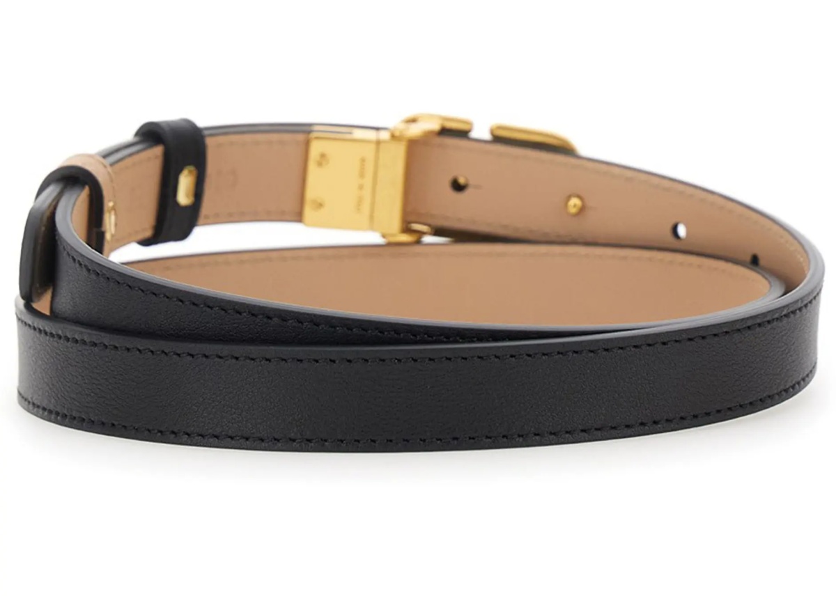 Curea Valentino Garavani Vlogo Signature Reversible Leather Belt - Img 3