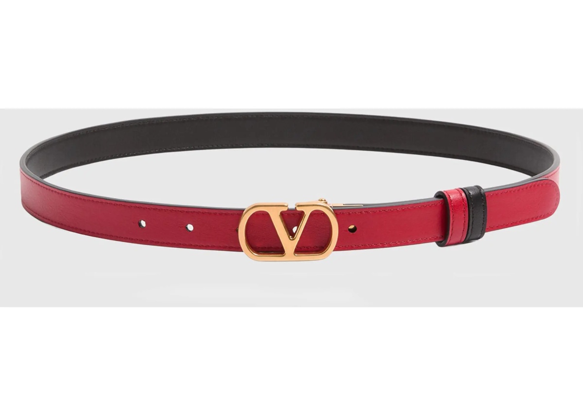 Curea Vlogo Signature Reversible Leather Belt - Img 3