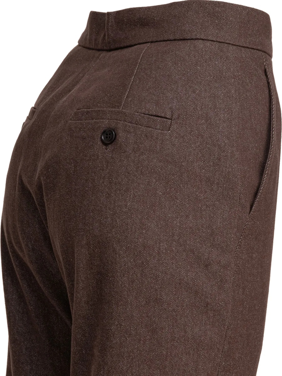 Denim-effect cotton trousers - Img 4