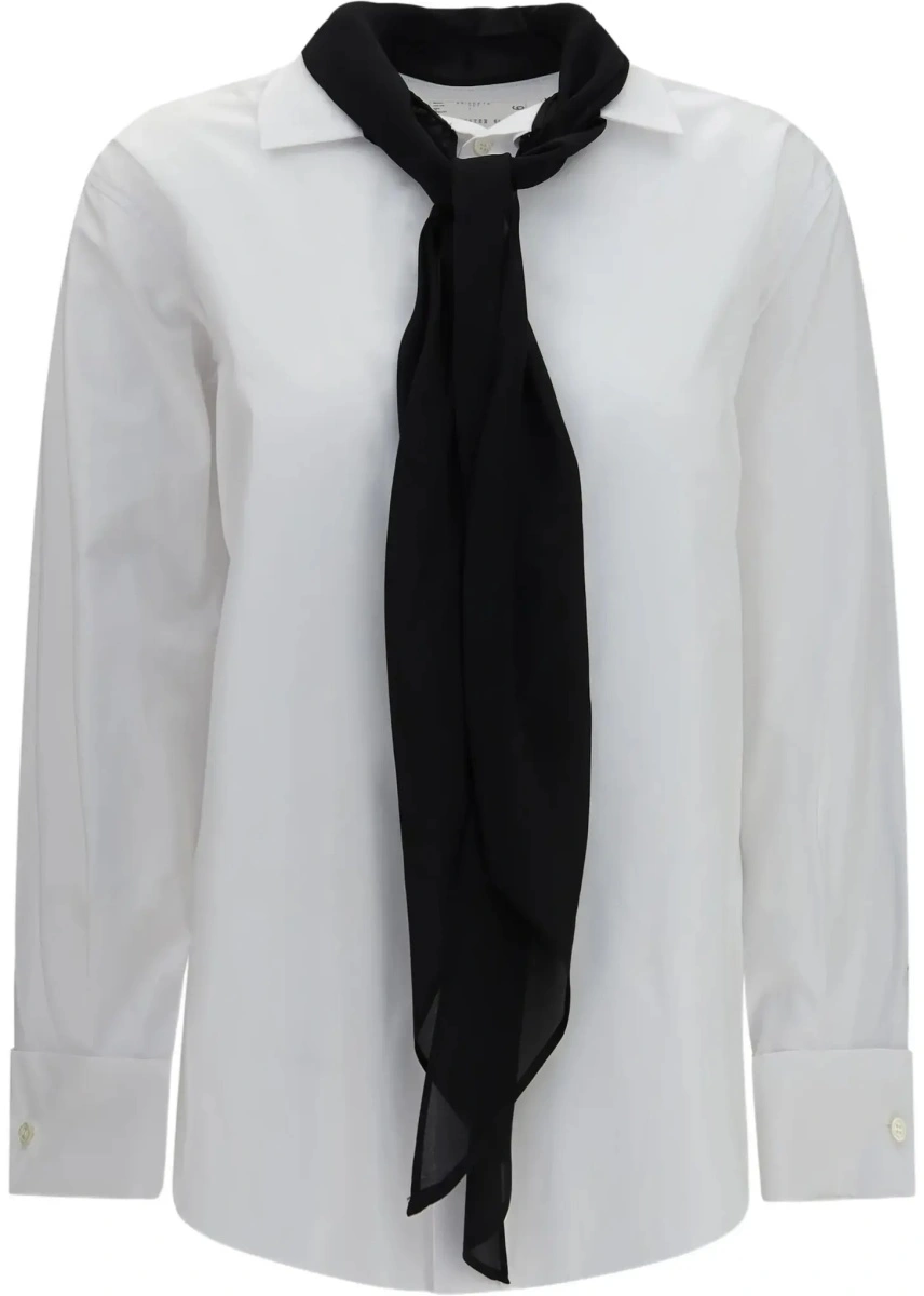 Esarfa Cotton poplin Scarf Shirt - Img 6