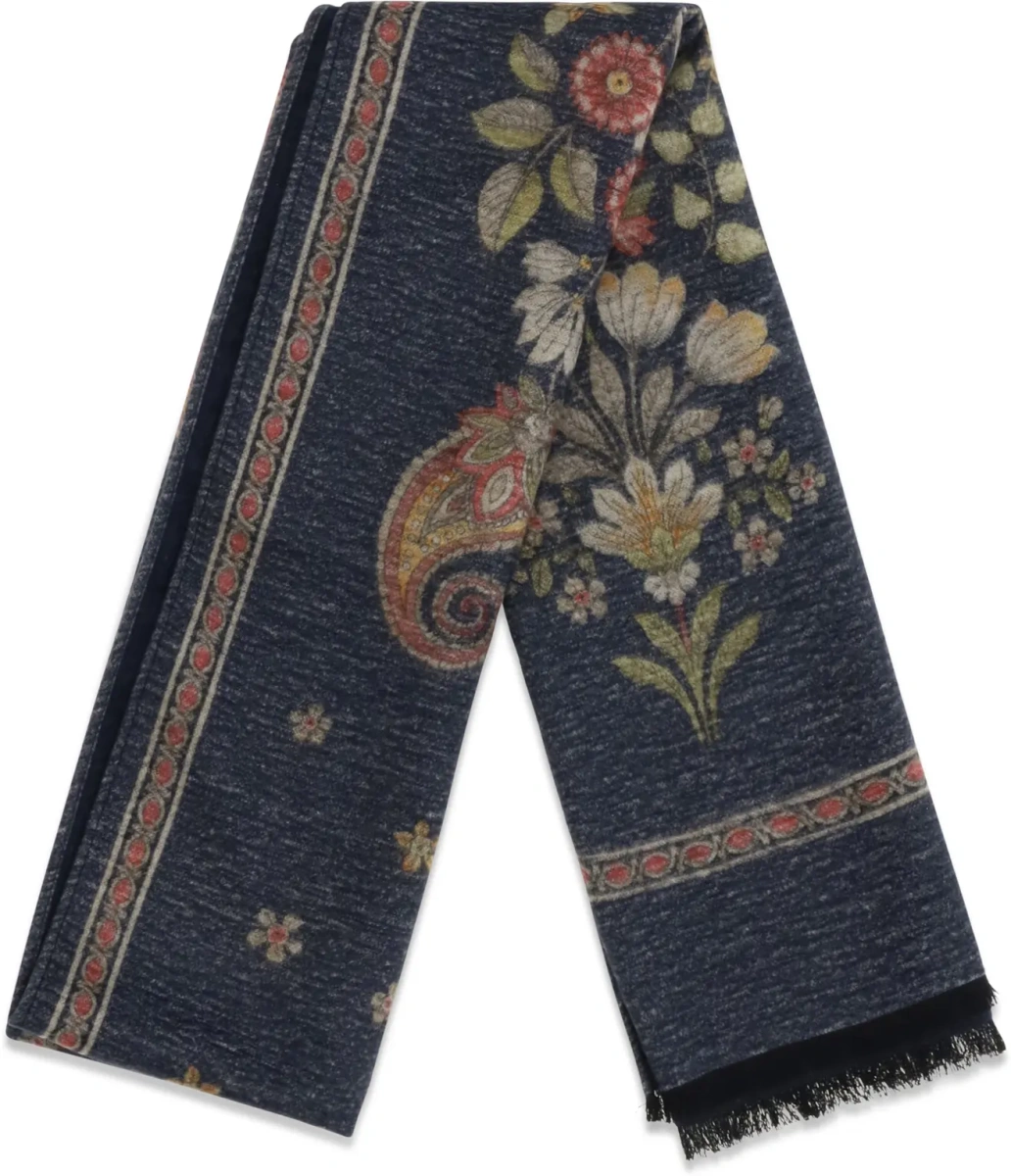 Esarfa KITON multicolor din matase - Img 2
