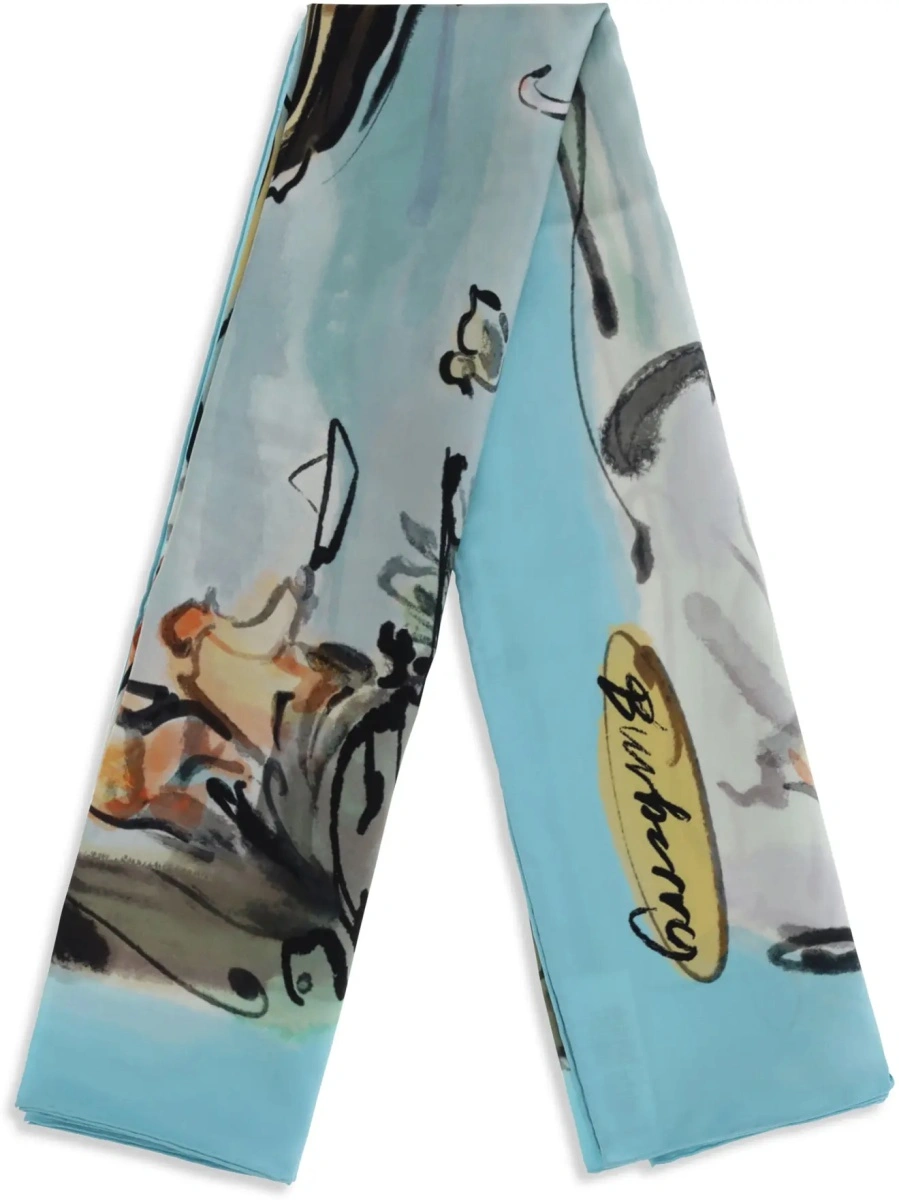 Esarfa Swan lake silk Scarf - Img 2