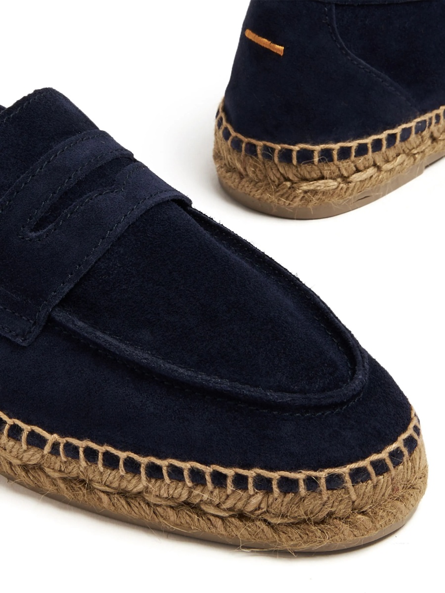 Espadrile CASTAÑER albastre din piele intoarsa - Img 4