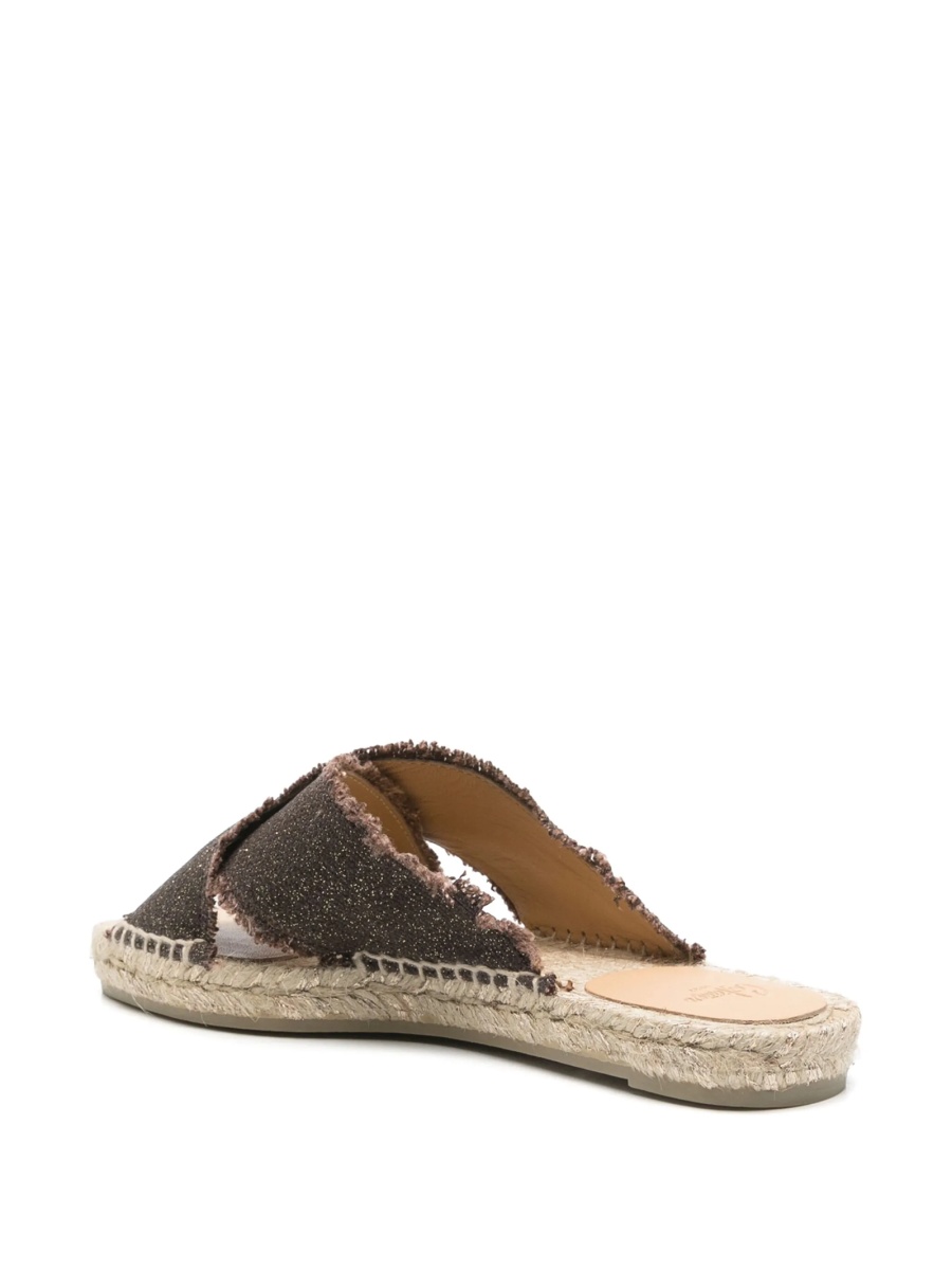 Espadrile CASTAÑER maro din material textil - Img 3