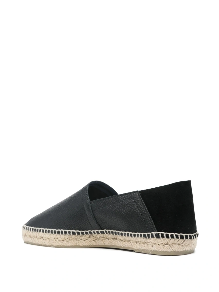 Espadrile CASTAÑER negre din piele - Img 3