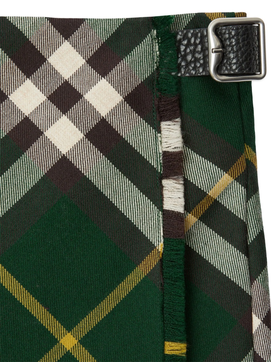 Fusta cu pliuri Burberry verde - Img 5