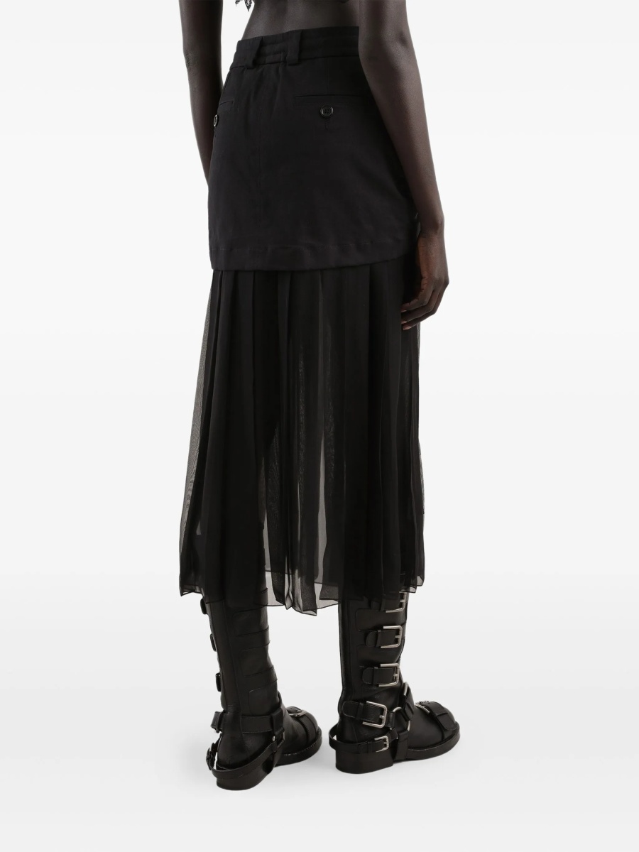Fusta cu pliuri Dolce &amp; Gabbana neagra - Img 4