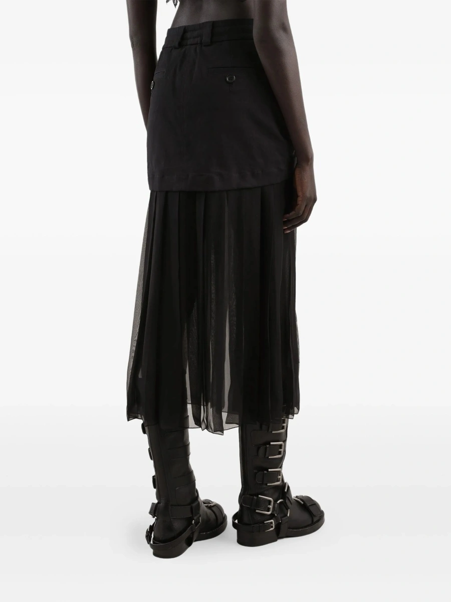 Fusta cu pliuri Dolce &amp; Gabbana neagra - Img 4