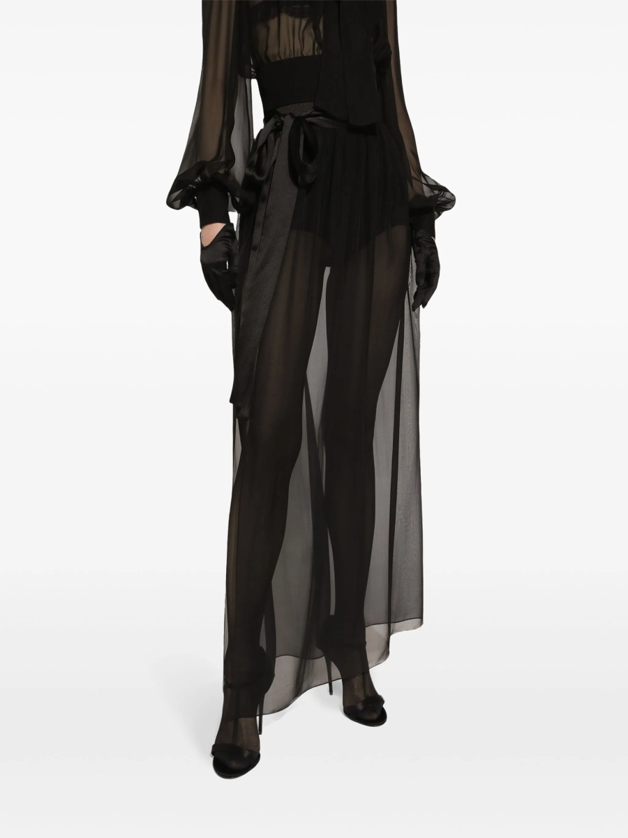 Fusta cu pliuri Dolce &amp; Gabbana neagra - Img 5