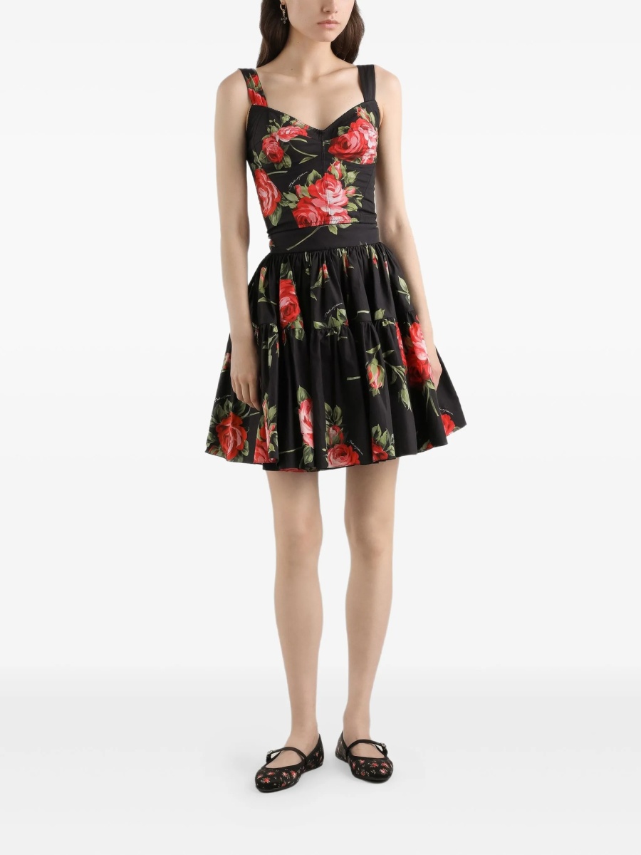 Fusta cu pliuri Dolce &amp; Gabbana neagra - Img 2