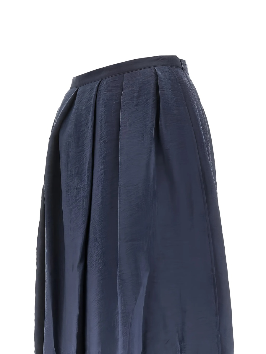 Fusta cu pliuri Emporio Armani albastra - Img 2