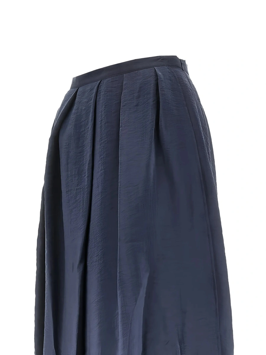 Fusta cu pliuri Emporio Armani albastra - Img 2