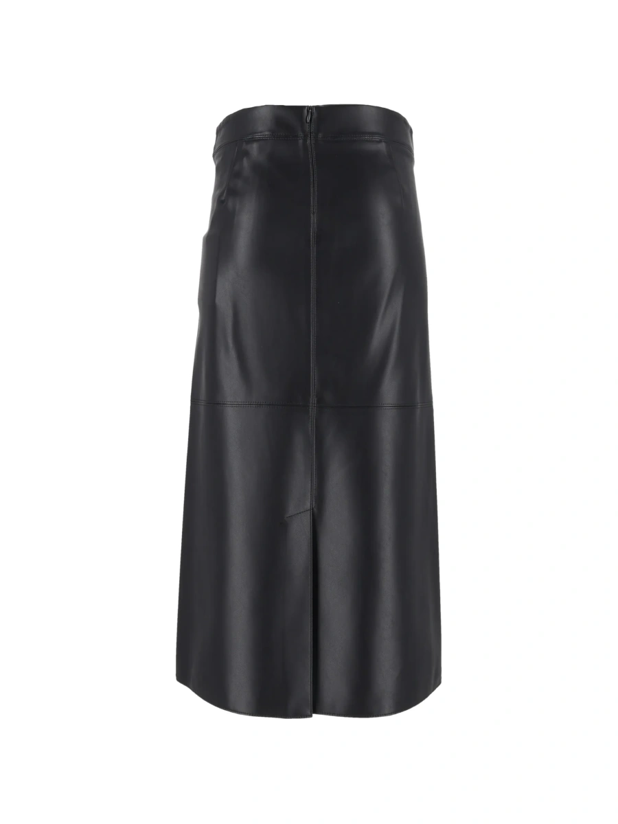 Fusta drepte Max Mara albastra din polyester - Img 2