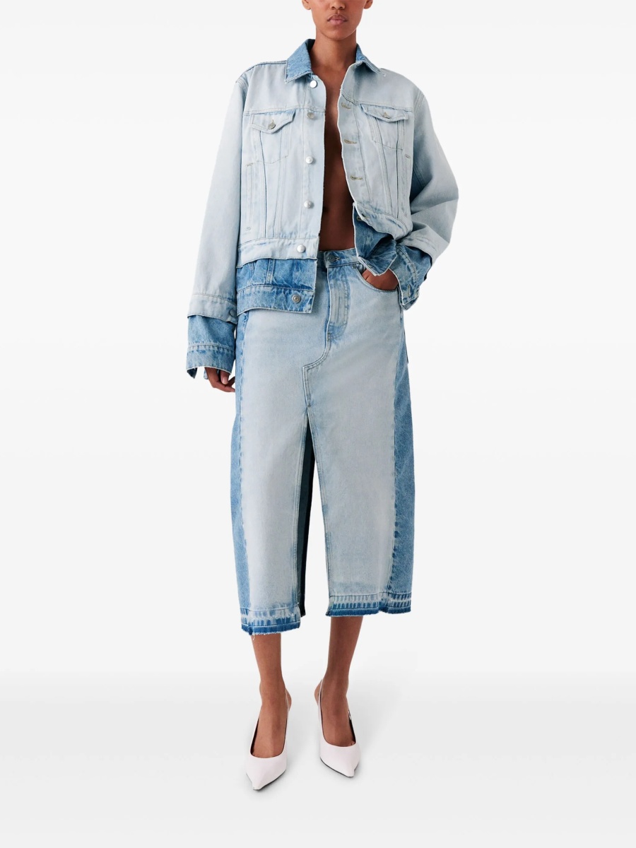 Fusta drepte Stella McCartney albastra - Img 2