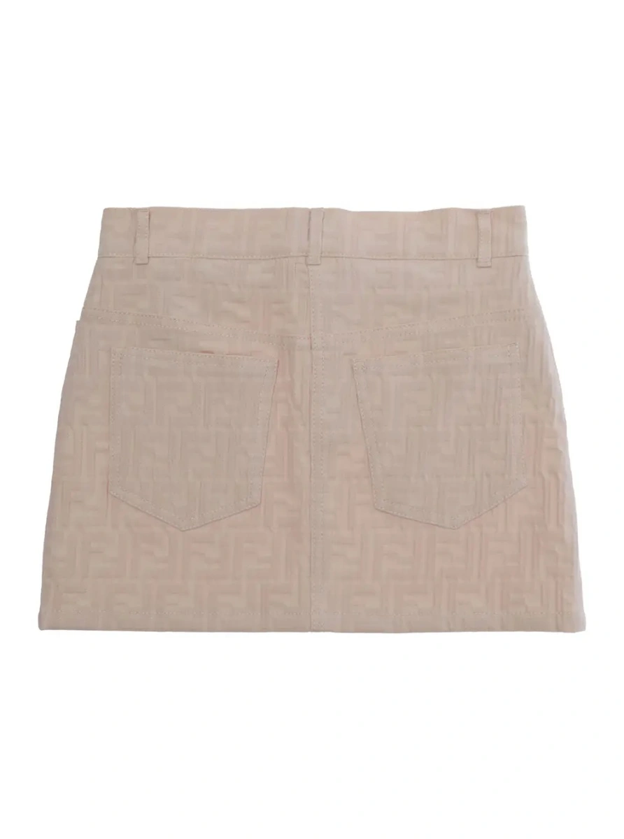 Fusta Fendi roz din denim - Img 2