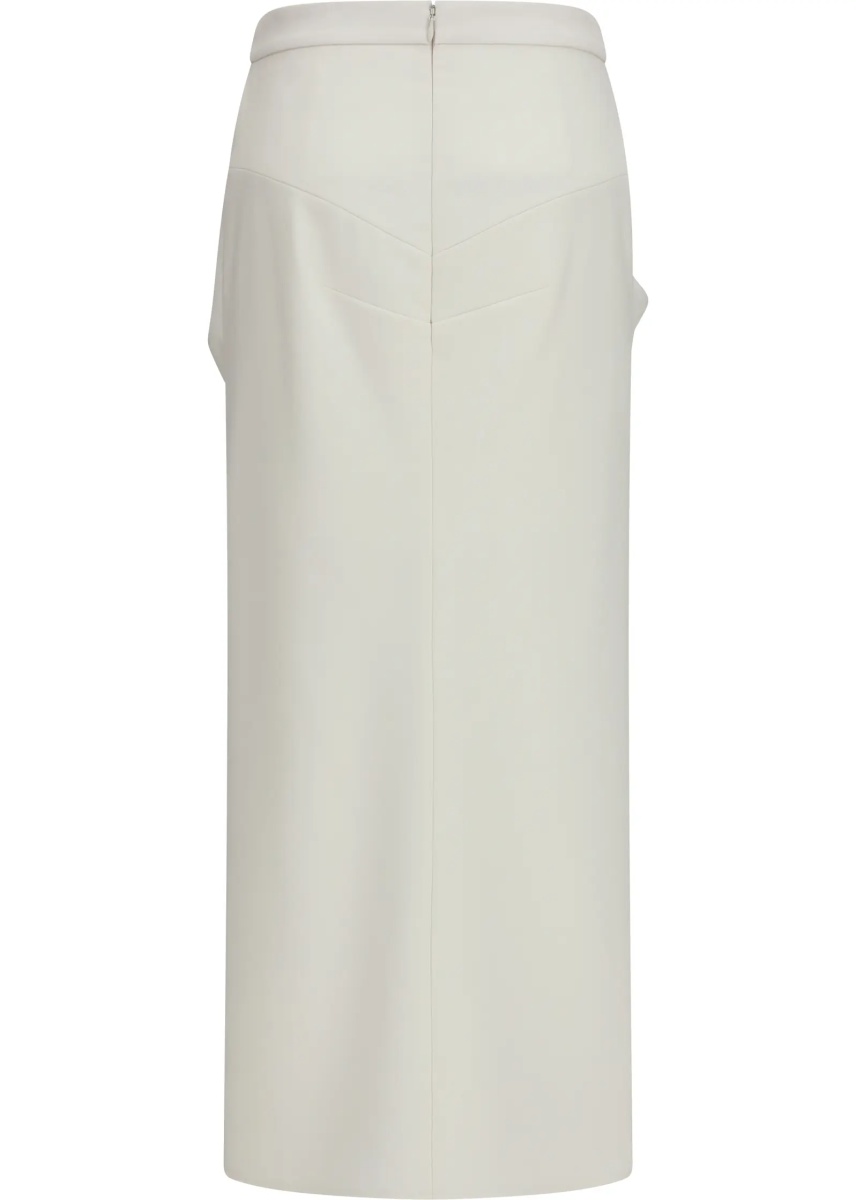 Fusta Long draped wool and mohair Skirt - Img 2