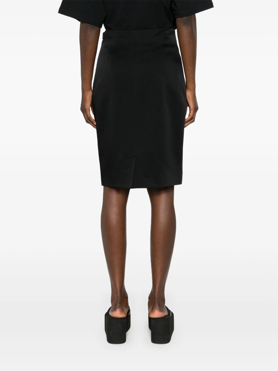 Fusta Moschino neagra din vascoza si acetat - Img 4