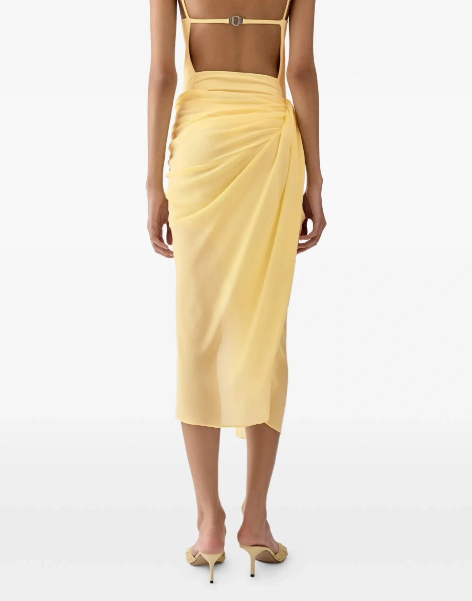 Fusta Pareo Skirt in stretch muslin - Img 6
