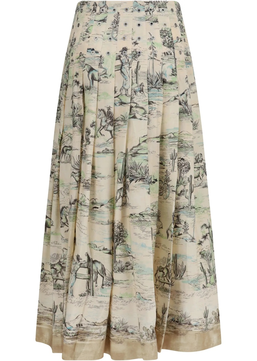 Fusta Scout linen midi Skirt - Img 2