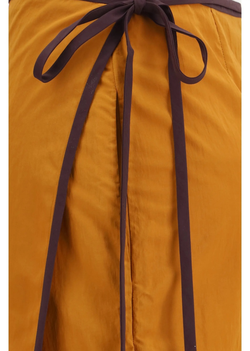 Fusta Tie-detail colour-block Skirt - Img 3
