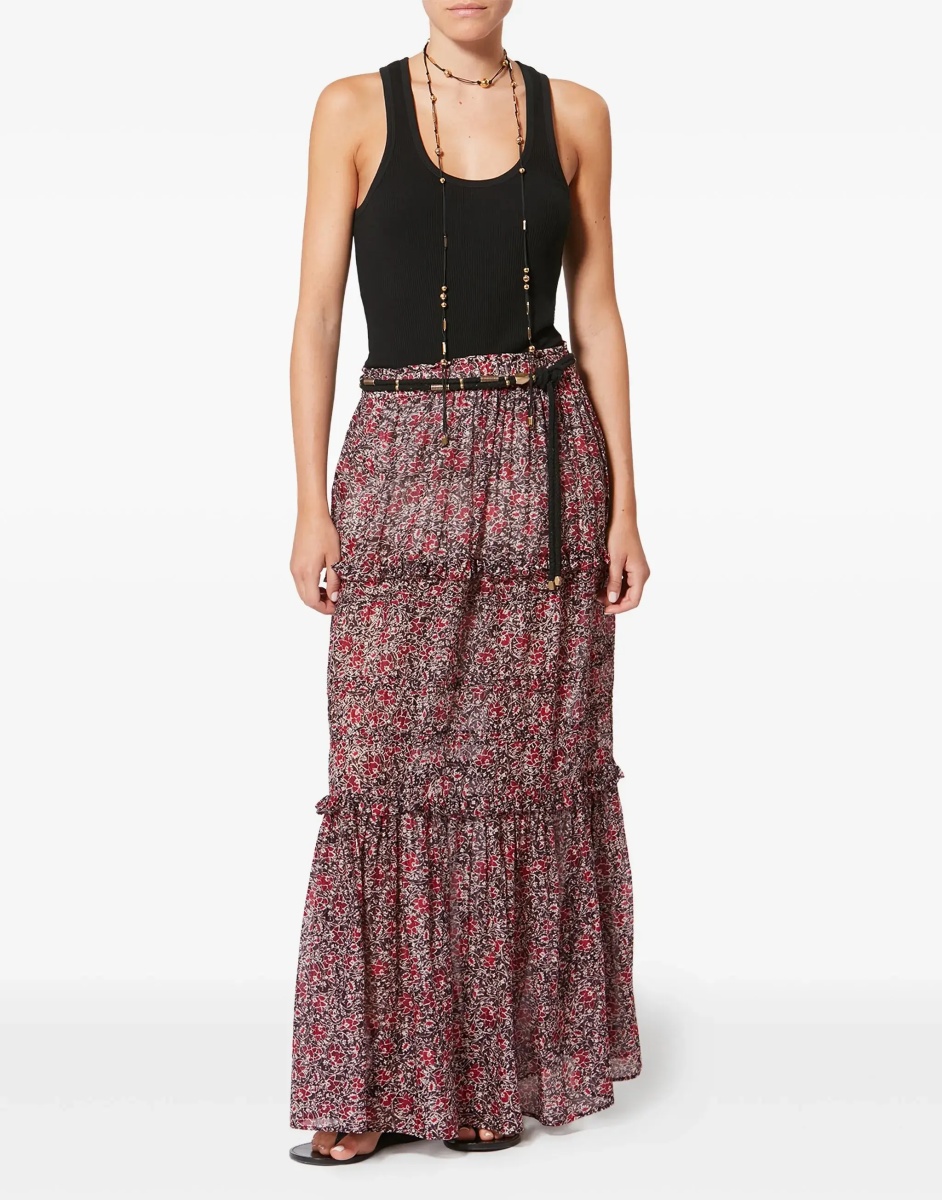 Fusta Volomia long ruffled Skirt - Img 4