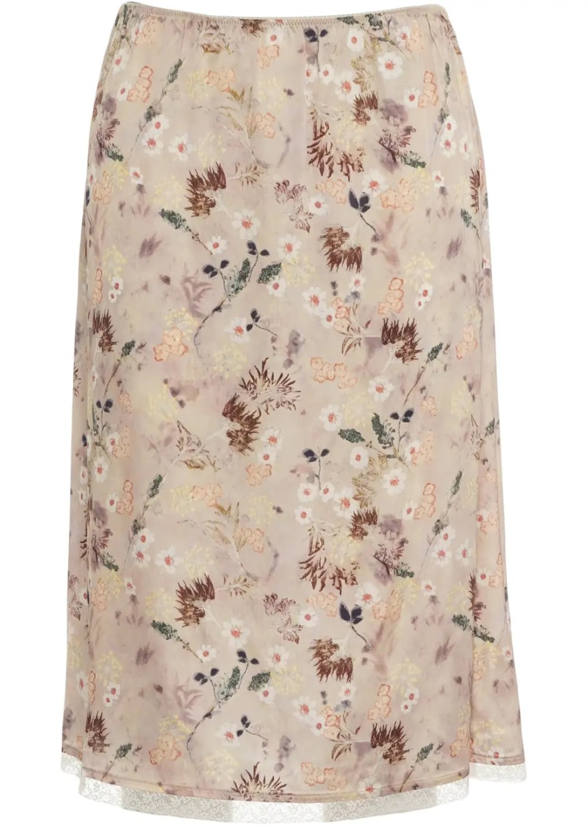 Fuste Midi skirt with floral pattern 'Baia' - Img 2