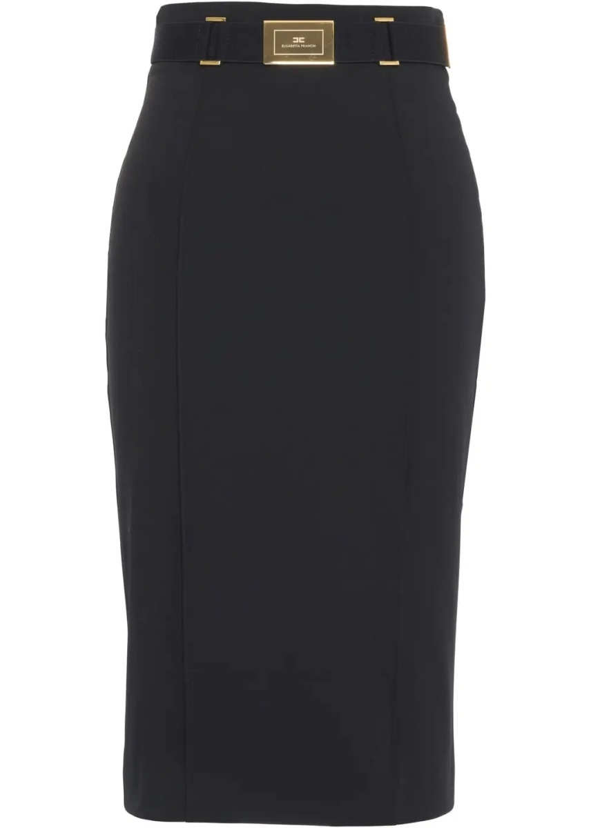 Fuste Midi skirt with logo belt - Img 2