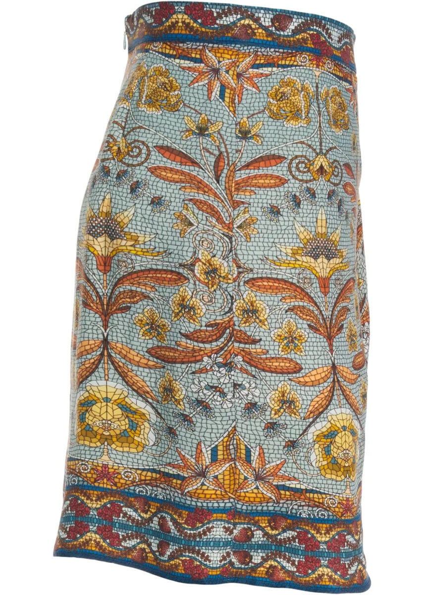 Fuste Mini skirt with floral pattern - Img 3