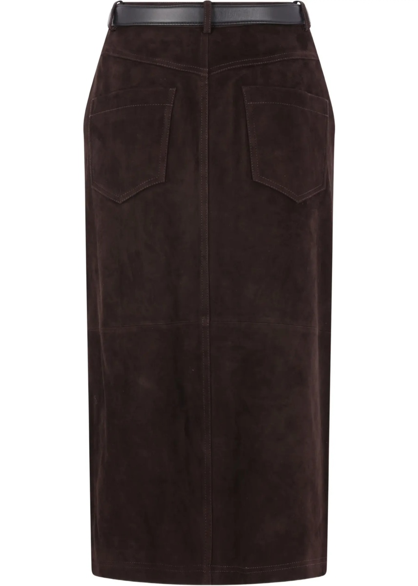 Fuste Suede Midi Skirt - Img 3