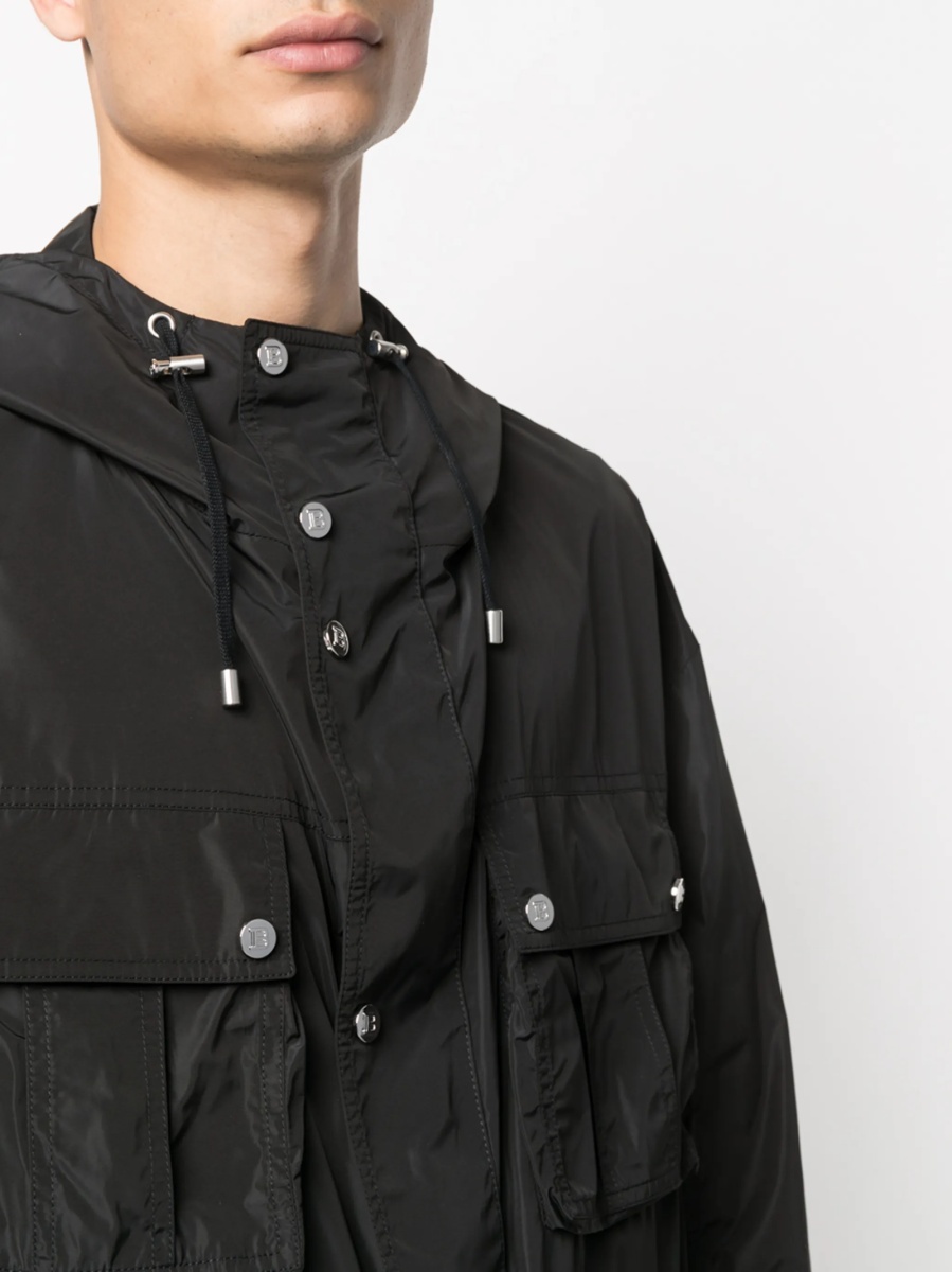 Geaca Balmain neagra din polyester - Img 5