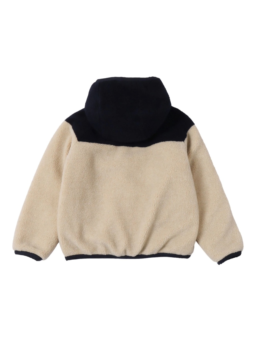 Geaca bomber Moncler Grenoble neutra din polyester si modacrylic - Img 2