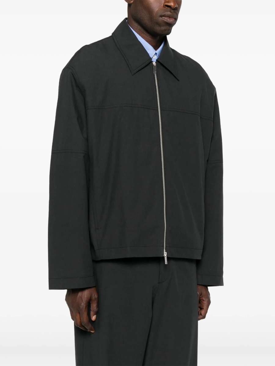 Geaca bomber STUDIO NICHOLSON neagra din bumbac - Img 3