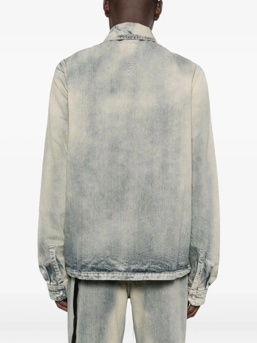 Geaca de blugi Rick Owens albastra din bumbac - Img 4
