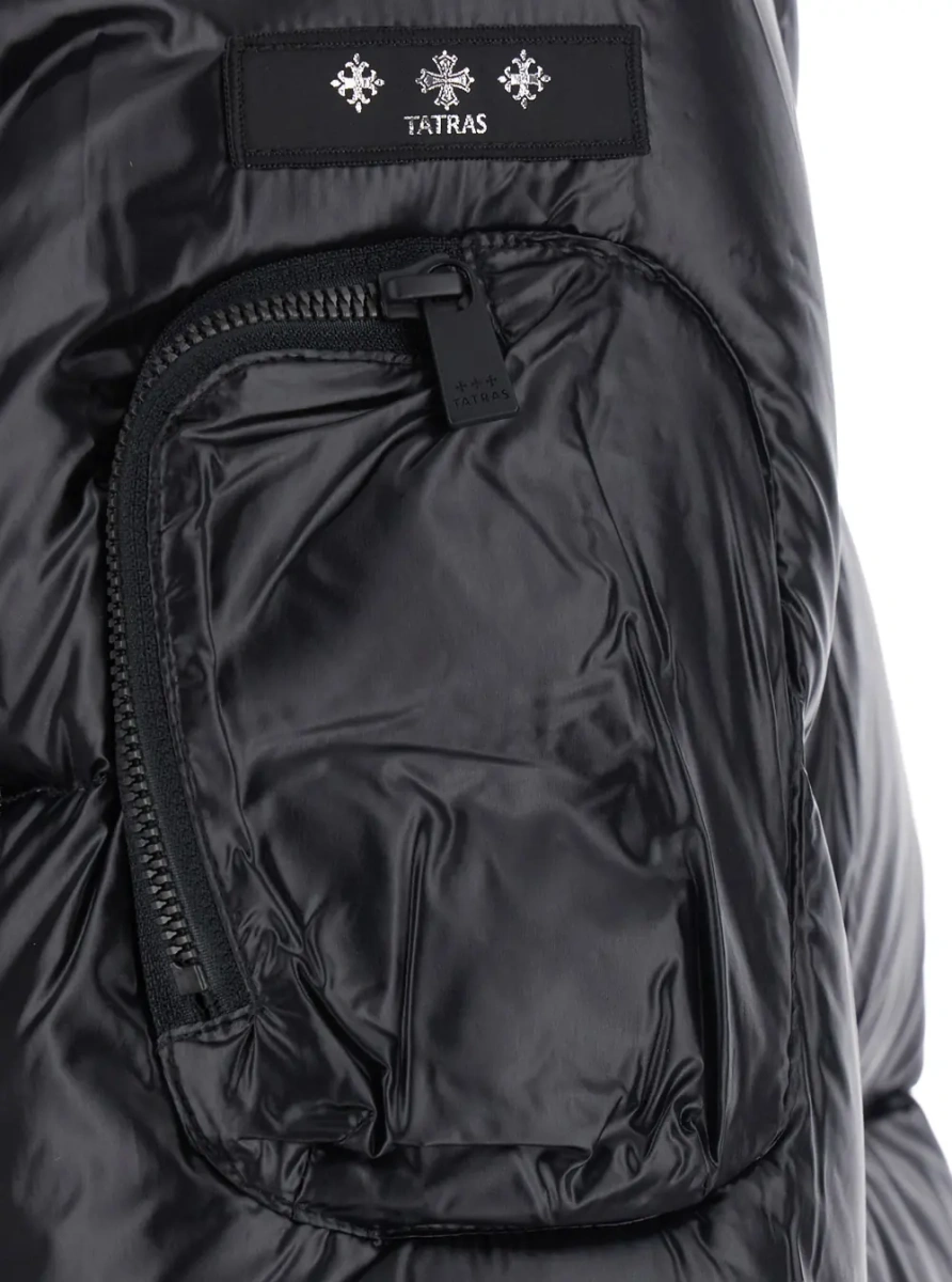 Geaca de Iarna Down jacket BELBO with high collar and long sleeves in Tech Fabric black for men - Img 3