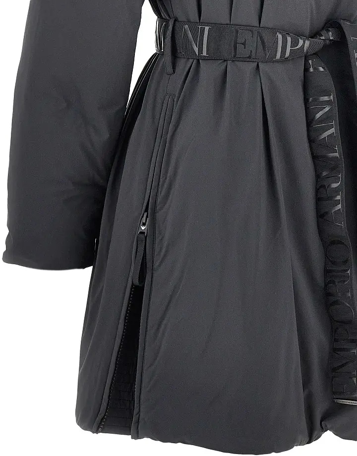 Geaca de Iarna Down parka coat with belt - Img 2