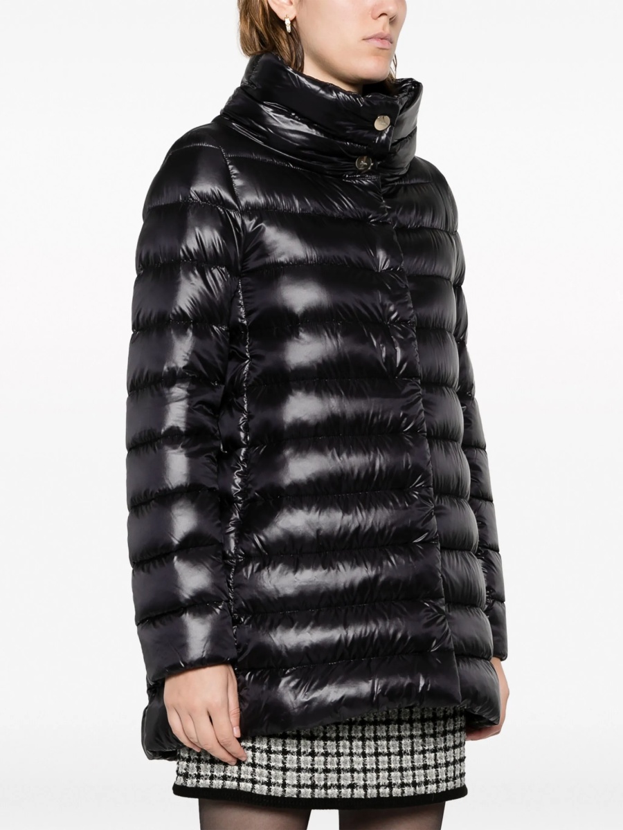 Geaca de iarna Herno neagra din poliamida si polyester - Img 3