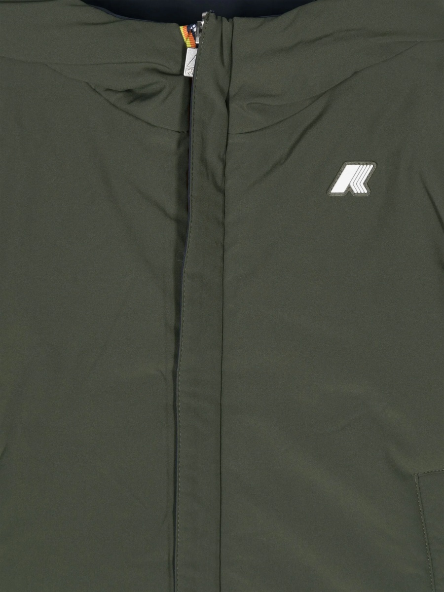 Geaca de iarna K-WAY KIDS albastra din spandex/elastan si nylon - Img 3