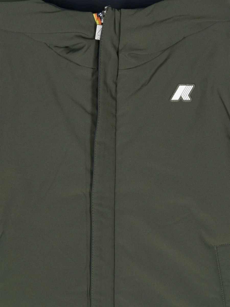 Geaca de iarna K-WAY KIDS albastra din spandex/elastan si nylon - Img 3