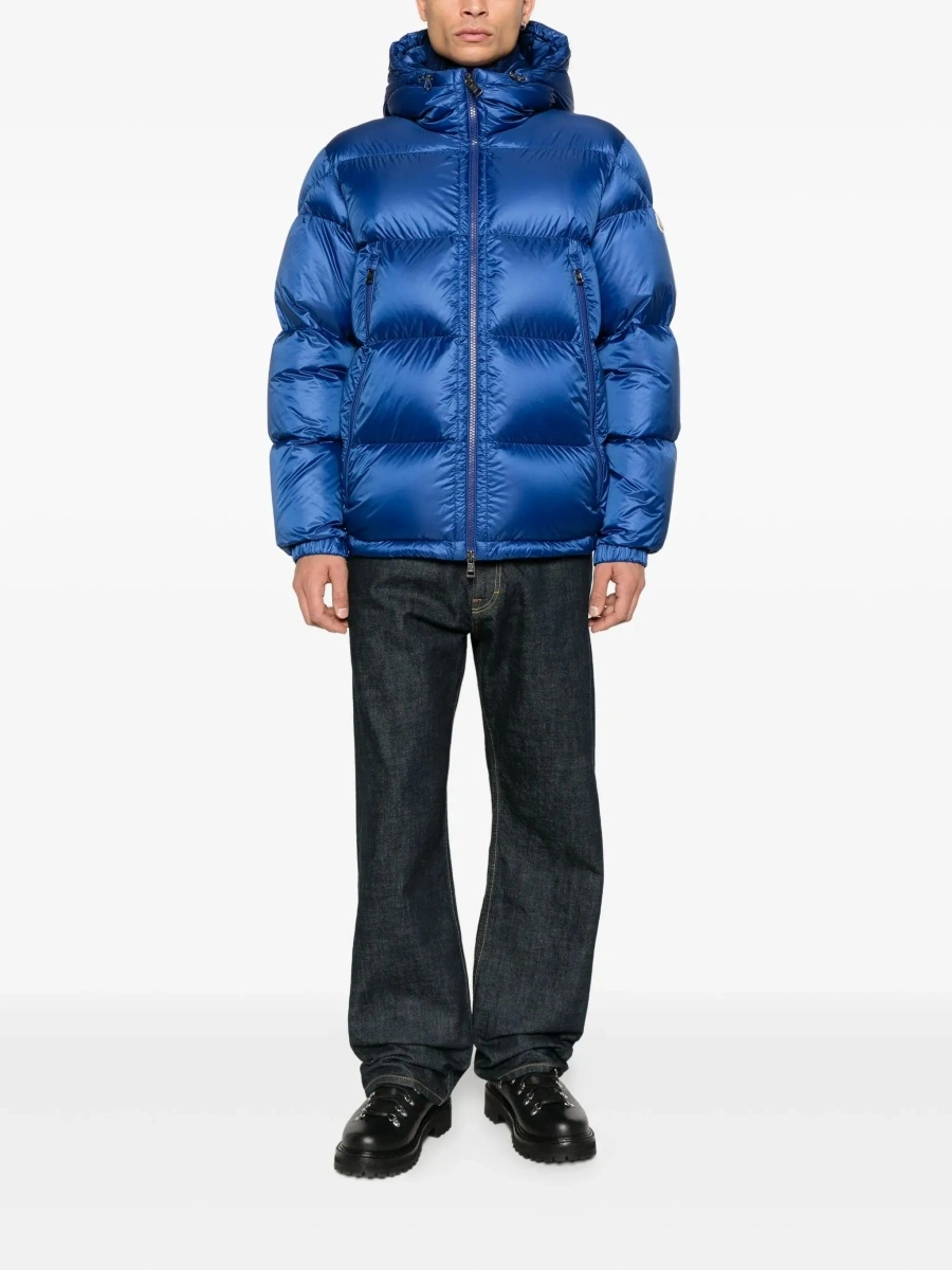 Geaca de iarna Moncler albastra 'Rivau' - Img 3