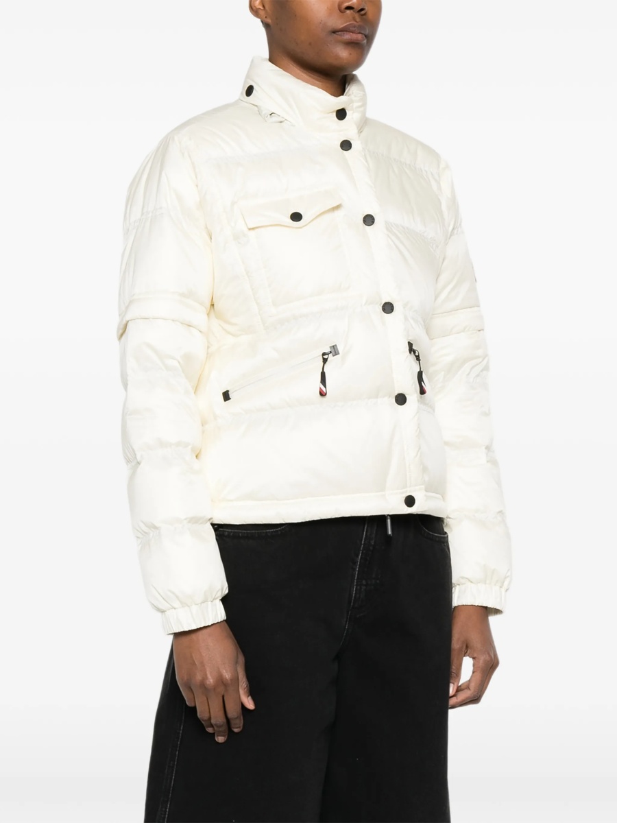 Geaca de iarna Moncler Grenoble alba din poliamida - Img 3