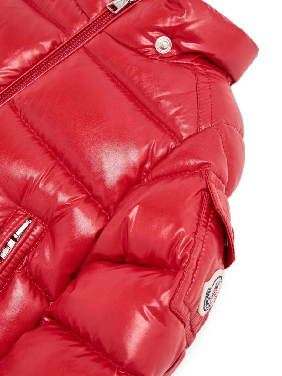 Geaca de iarna Moncler rosie din poliamida - Img 4