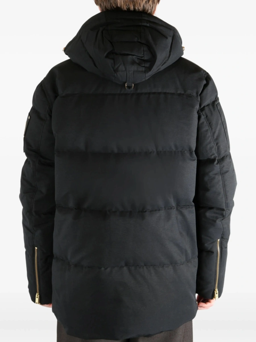 Geaca de iarna Moose Knuckles neagra din bumbac si nylon - Img 4