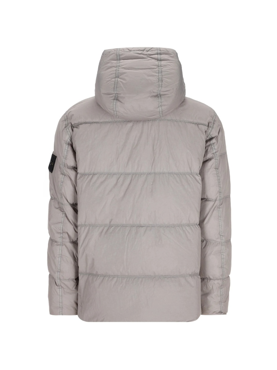 Geaca de iarna Stone Island gri din poliamida - Img 2