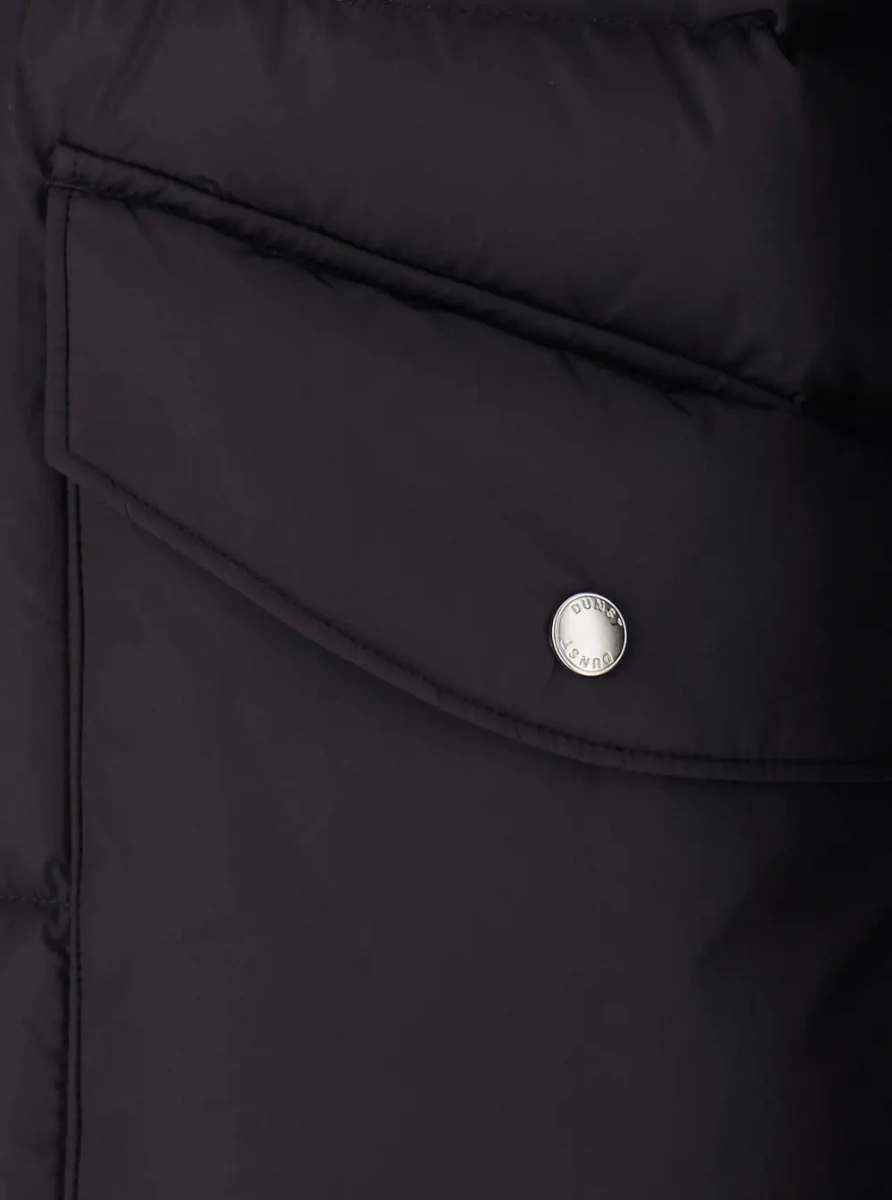 Geaca de Iarna Unisex Down Jacket with Leather Collar and Front Closure - Img 3