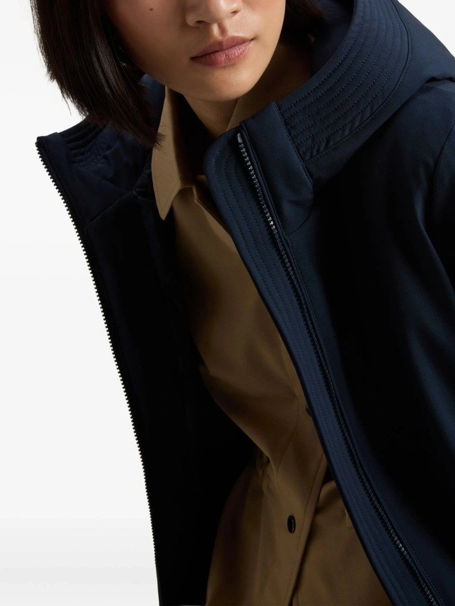 Geaca de iarna Woolrich albastra din elastan si polyester - Img 5