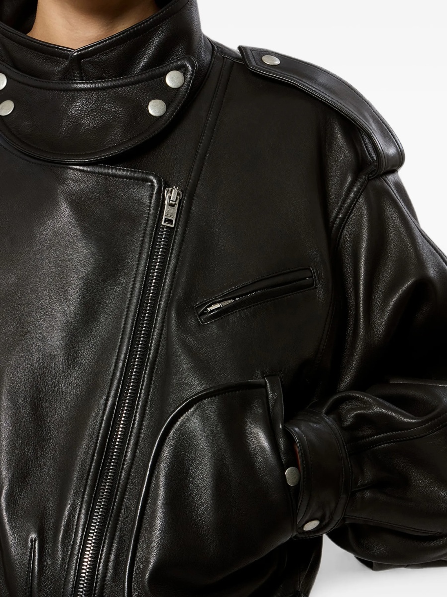 Geaca de piele Isabel Marant neagra - Img 5