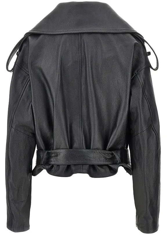 Geaca de Piele Leather double-breasted jacket - Img 3